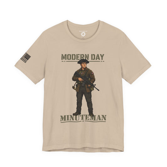Modern Day Minuteman T-Shirt – Patriotic Tactical Soldier Graphic Tee