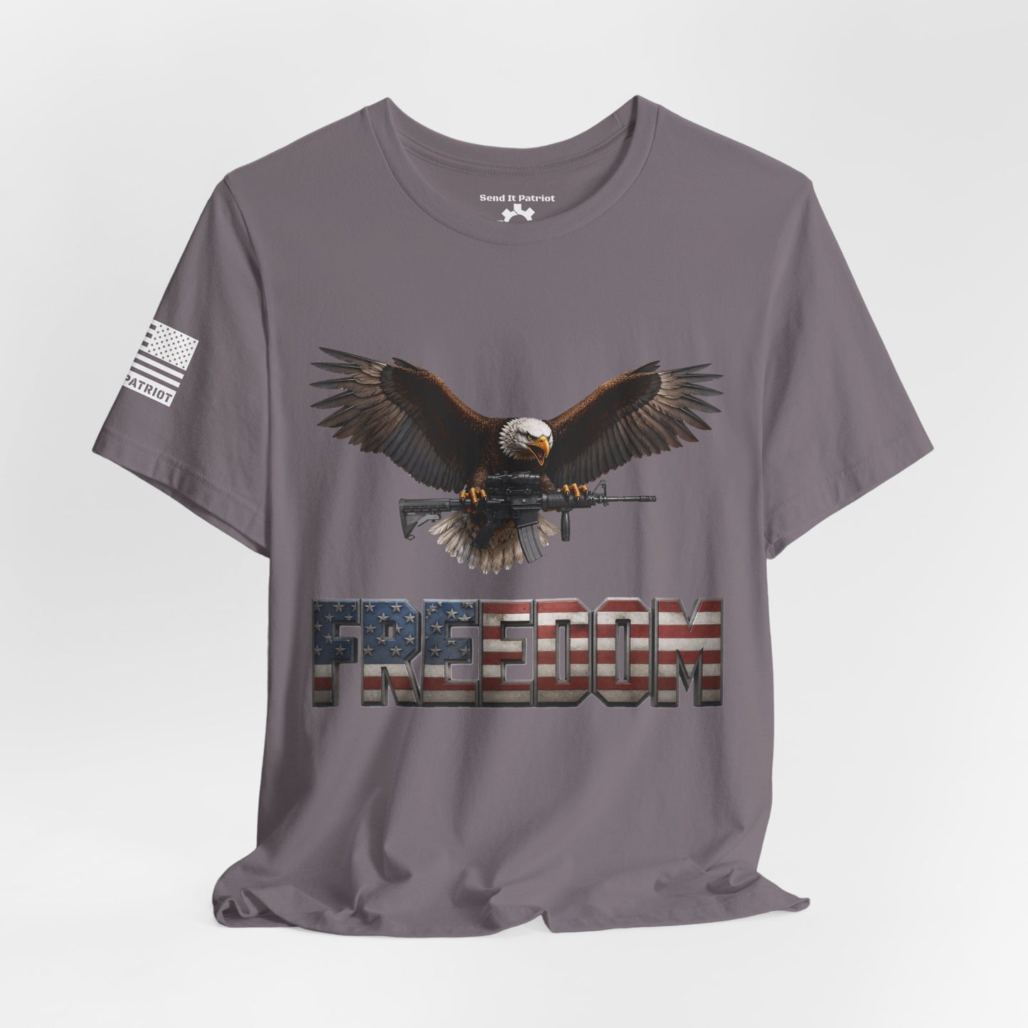 Freedom Tee — Military Weapons Print T-Shirt