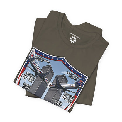 Never Forget 9/11 Tribute Twin Towers T-Shirt — Patriotic Tee