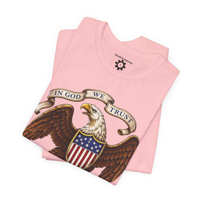 American Bald Eagle  "In God We Trust" Tee — Patriotic Shirt