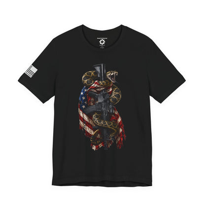 Commando Don't Tread On Me T-Shirt | Gadsden Flag Style Tee