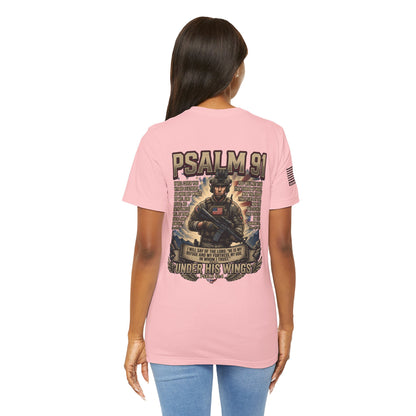 Psalm 91 Tactical Tee Ver2 — Christian Military Guardian Angel Shirt