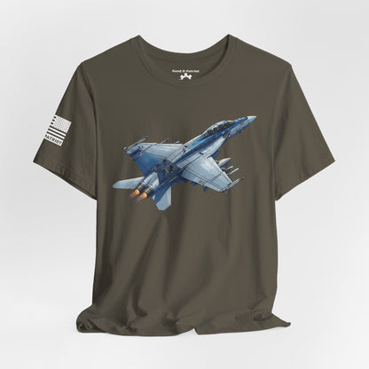 United States F/A 18 Super Hornet T-Shirt — Military Patriotic Tee