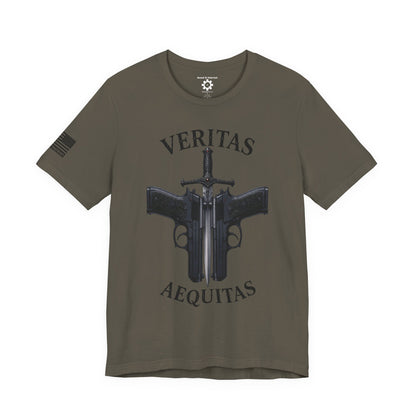 Veritas Aequitas T-Shirt | Patriotic Style Tee