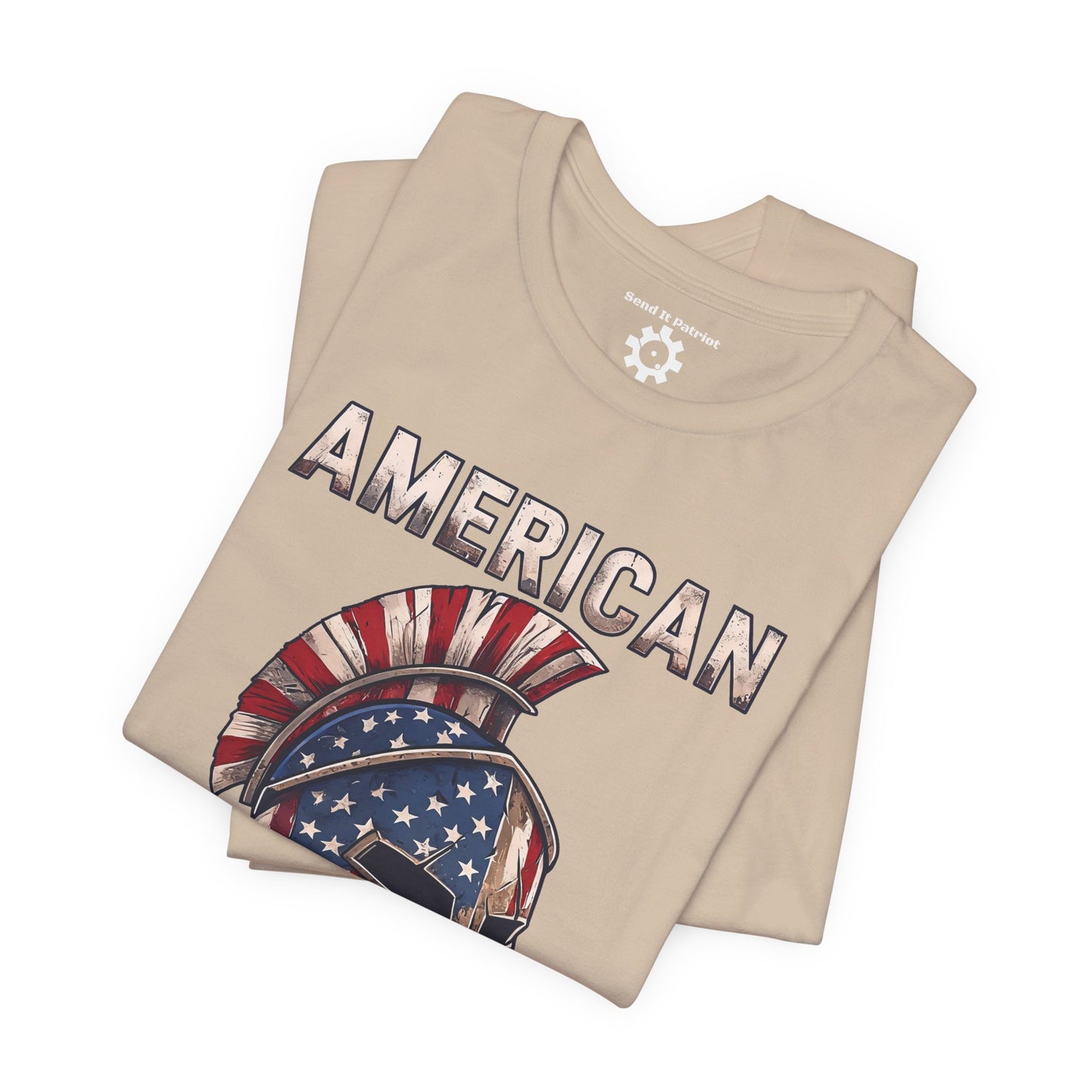 American Spartan T-Shirt — Patriotic Spartan Helmet Tee