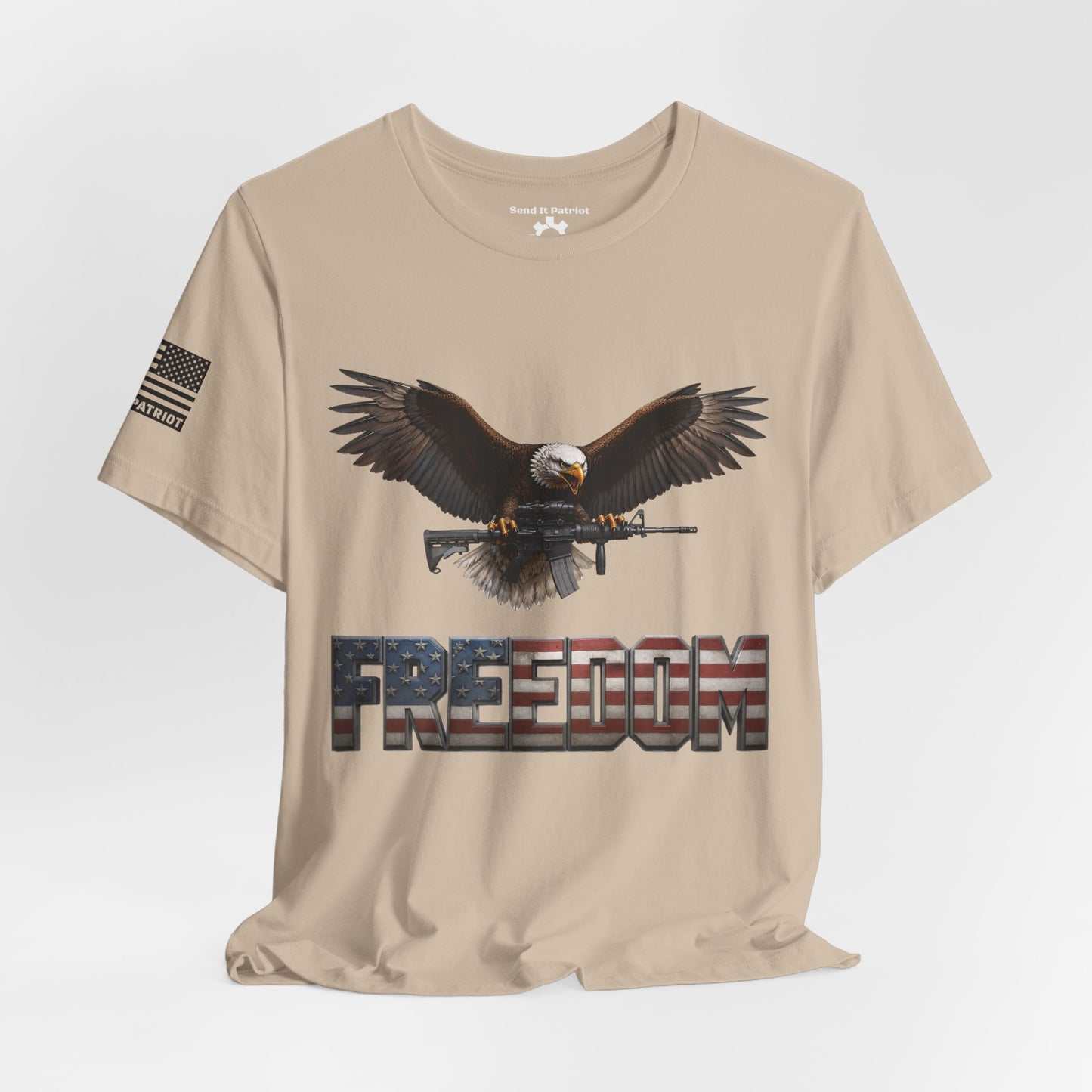 Freedom Tee — Military Weapons Print T-Shirt