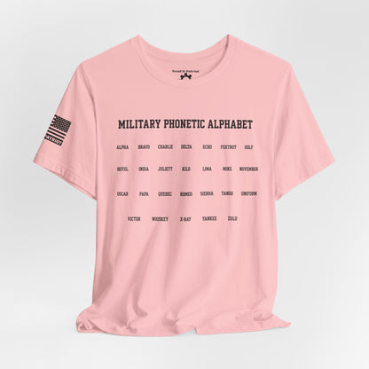Military Phonetic Alphabet T-Shirt — Military Patriotic Tee