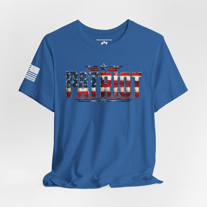 Patriot American Flag T-Shirt — 'PATRIOT' Vintage Stars & Stripes Tee
