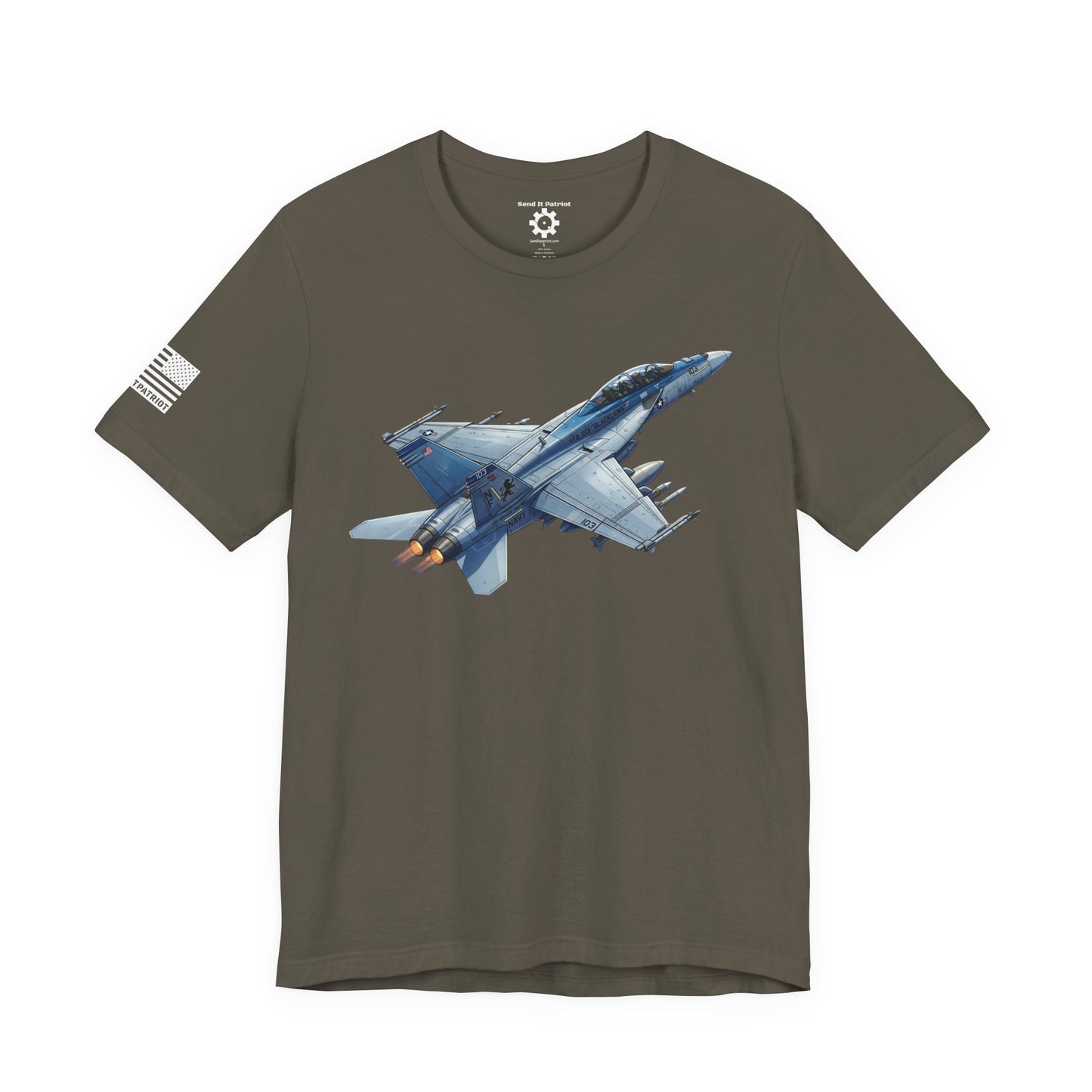 United States F/A 18 Super Hornet T-Shirt — Military Patriotic Tee