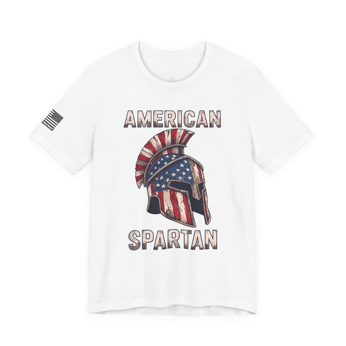 American Spartan T-Shirt — Patriotic Spartan Helmet Tee