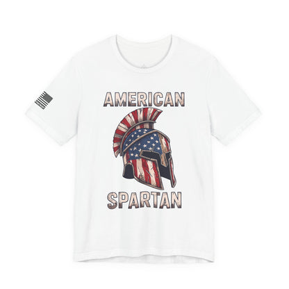 American Spartan T-Shirt — Patriotic Spartan Helmet Tee