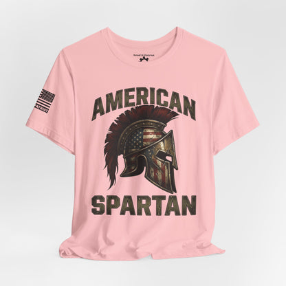 American Spartan T‑Shirt – Patriotic American Flag Graphic Tee Style#2