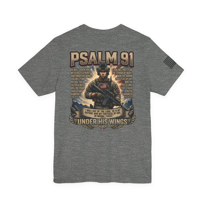 Psalm 91 Tactical Tee Ver2 — Christian Military Guardian Angel Shirt