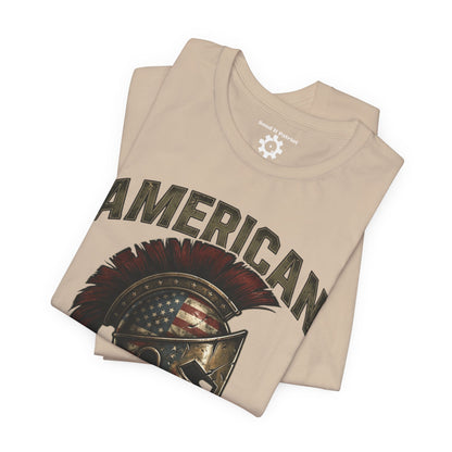 American Spartan T‑Shirt – Patriotic American Flag Graphic Tee Style#2