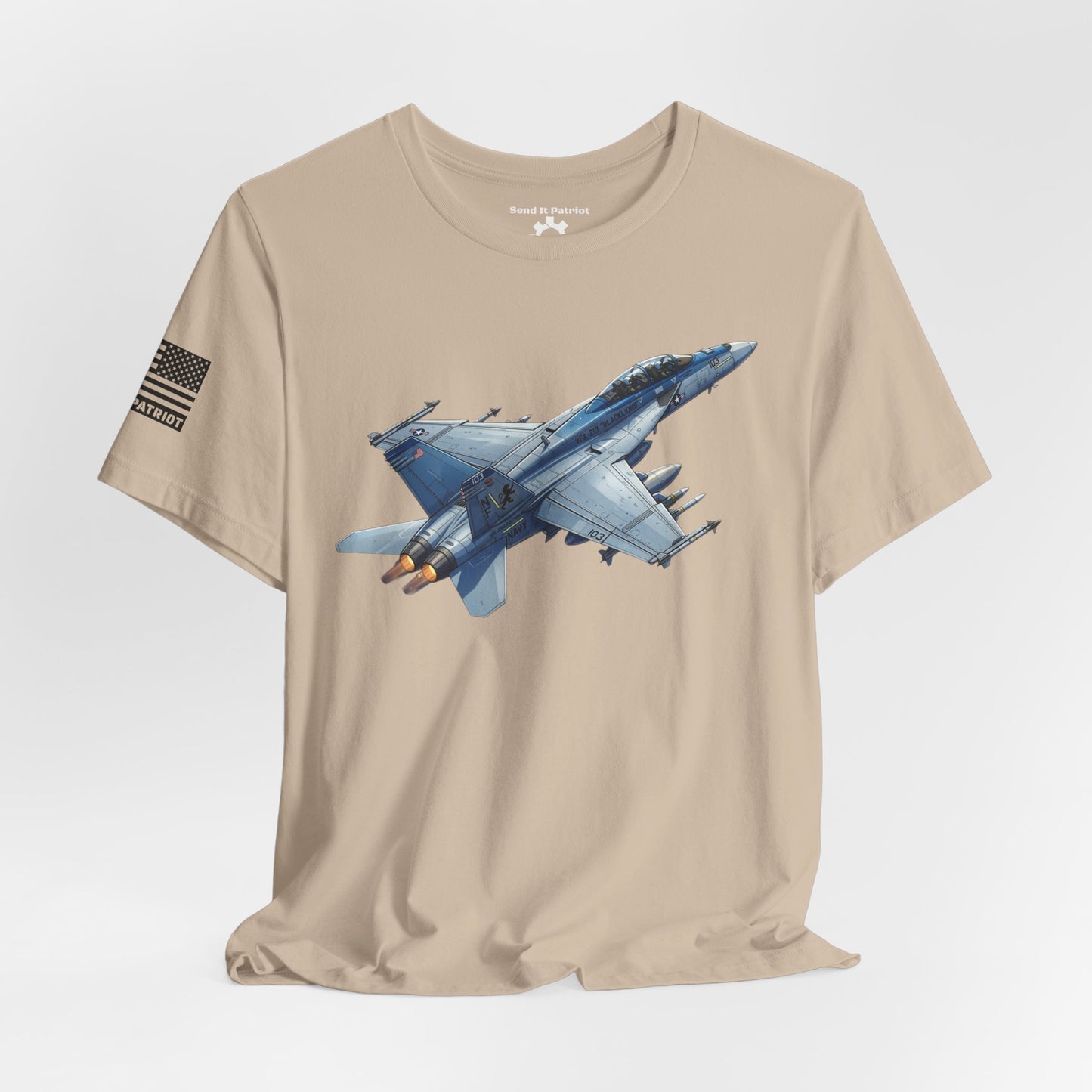 United States F/A 18 Super Hornet T-Shirt — Military Patriotic Tee