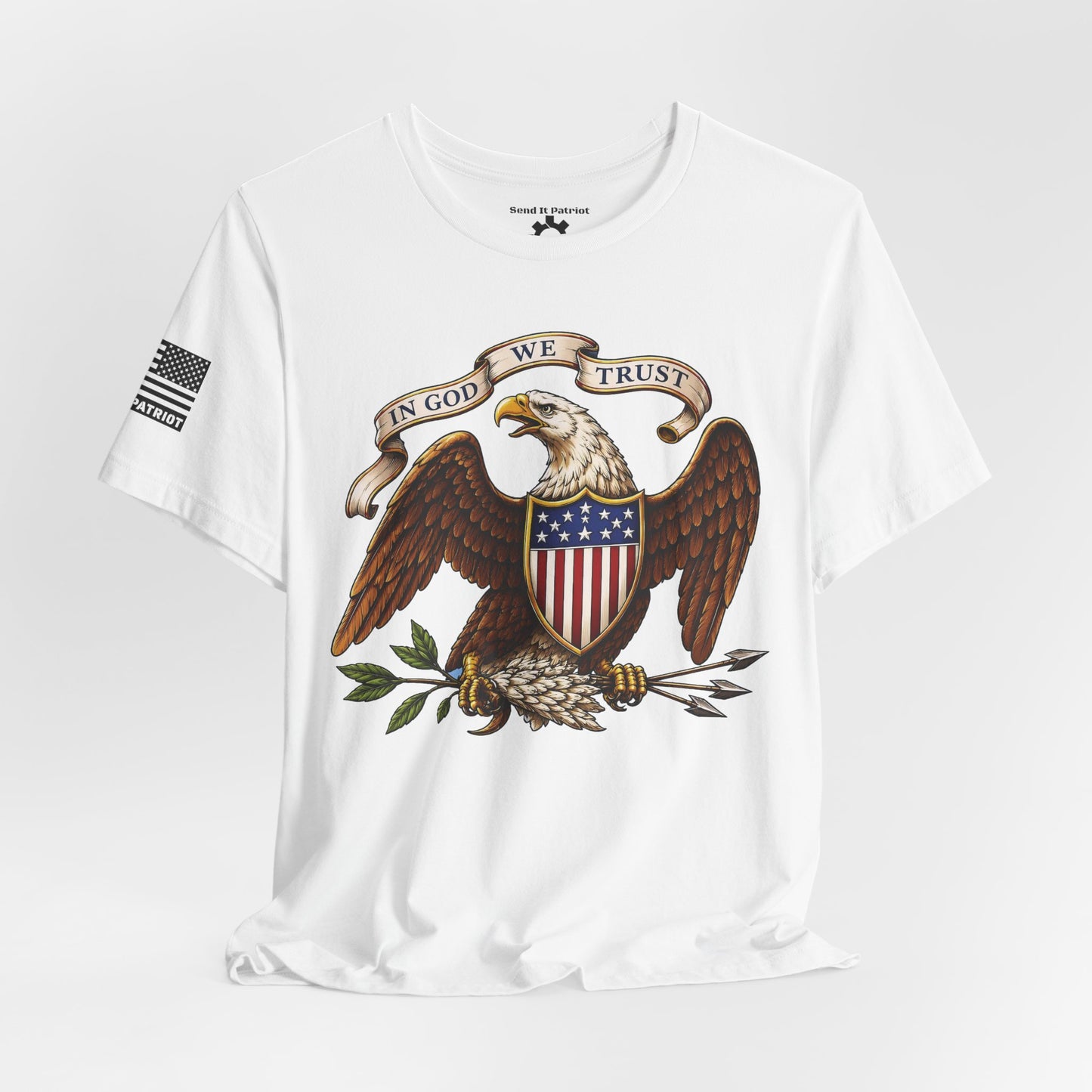 American Bald Eagle  "In God We Trust" Tee — Patriotic Shirt