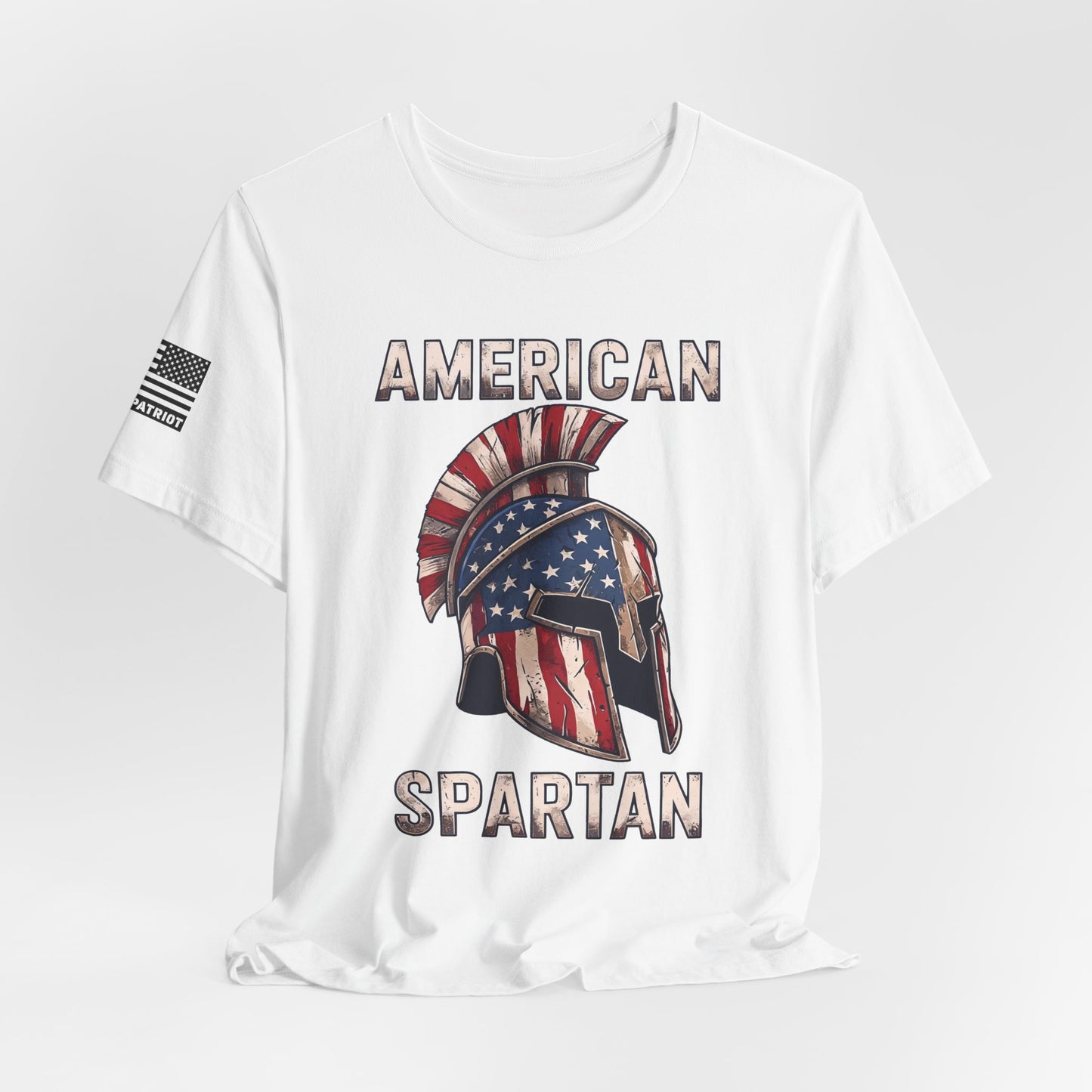 American Spartan T-Shirt — Patriotic Spartan Helmet Tee