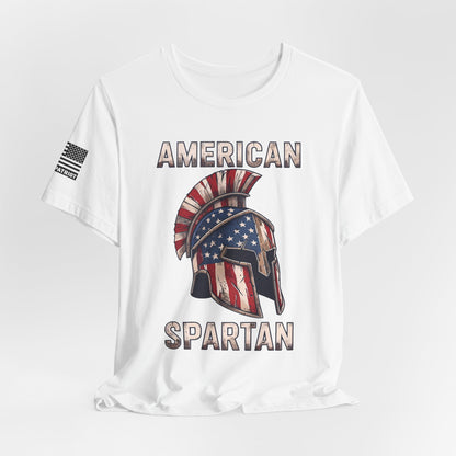 American Spartan T-Shirt — Patriotic Spartan Helmet Tee