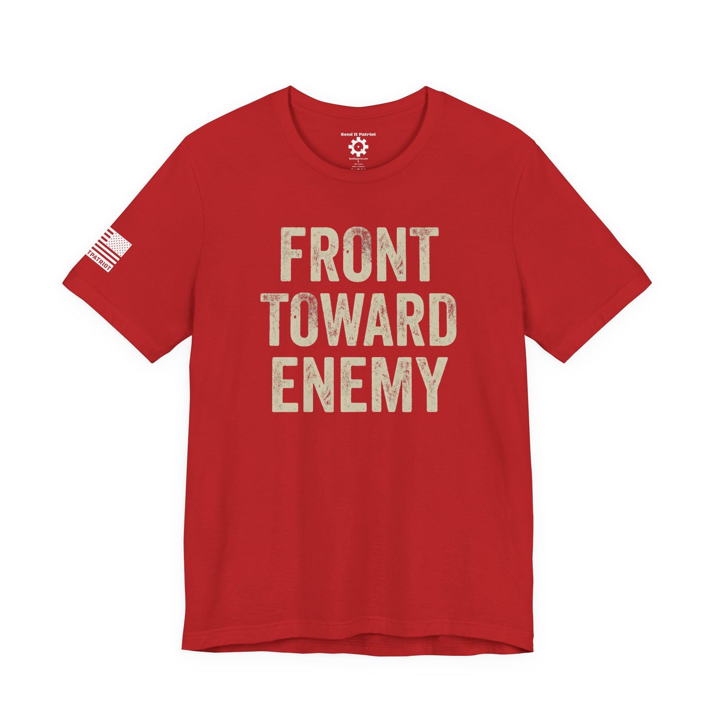 Front Toward Enemy T‑Shirt — Military-Inspired Graphic Tee