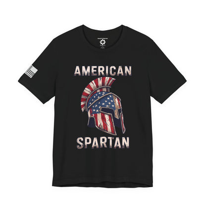American Spartan T-Shirt — Patriotic Spartan Helmet Tee