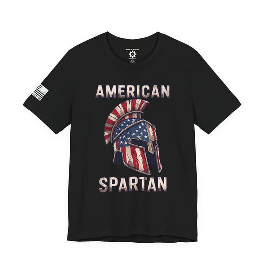 American Spartan T-Shirt — Patriotic Spartan Helmet Tee