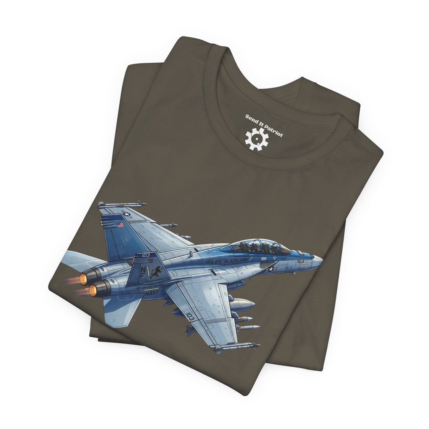 United States F/A 18 Super Hornet T-Shirt — Military Patriotic Tee