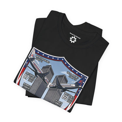 Never Forget 9/11 Tribute Twin Towers T-Shirt — Patriotic Tee