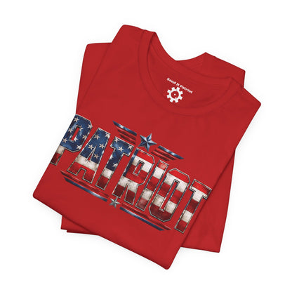 Patriot American Flag T-Shirt — 'PATRIOT' Vintage Stars & Stripes Tee