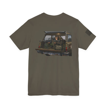 Trunk Monkey T-Shirt —  Back Design Patriotic Tee