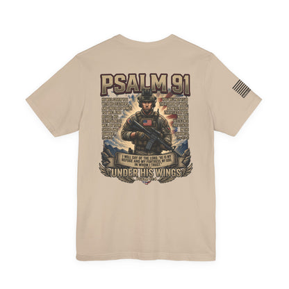 Psalm 91 Tactical Tee Ver2 — Christian Military Guardian Angel Shirt
