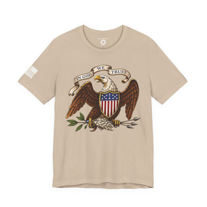 American Bald Eagle  "In God We Trust" Tee — Patriotic Shirt