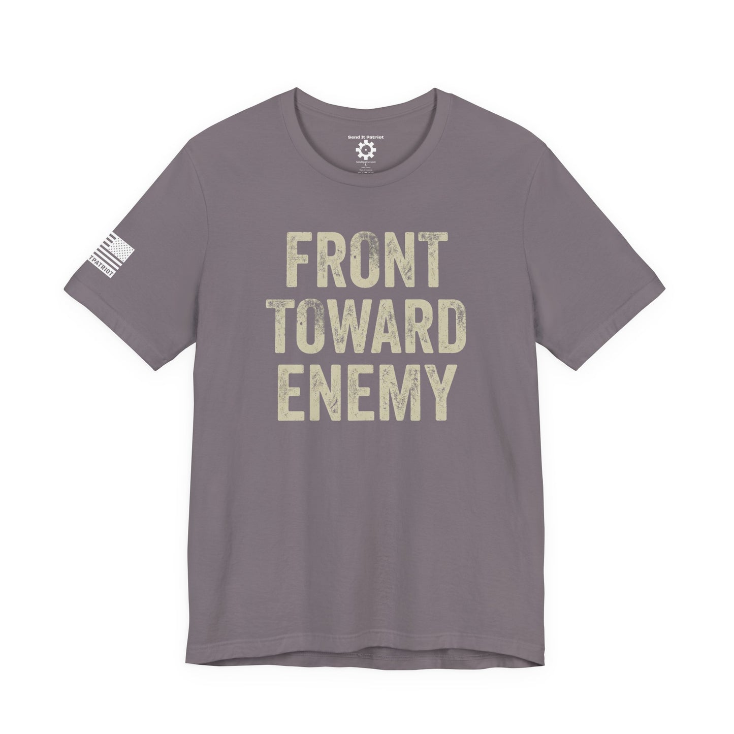 Front Toward Enemy T‑Shirt — Military-Inspired Graphic Tee