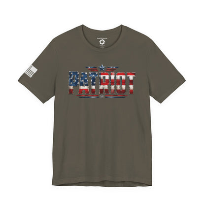Patriot American Flag T-Shirt — 'PATRIOT' Vintage Stars & Stripes Tee