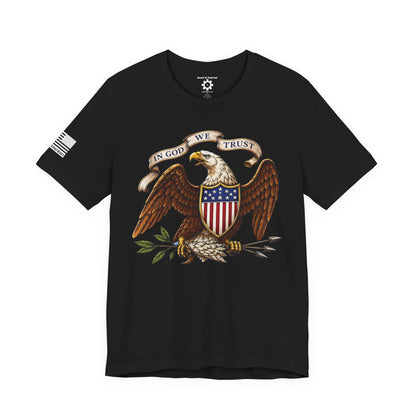 American Bald Eagle  "In God We Trust" Tee — Patriotic Shirt