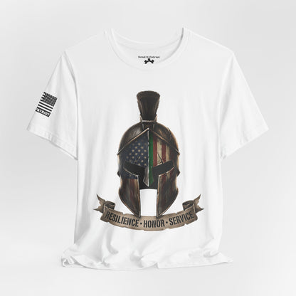 Spartan Thin Green Line T-Shirt — Military Patriotic Tee