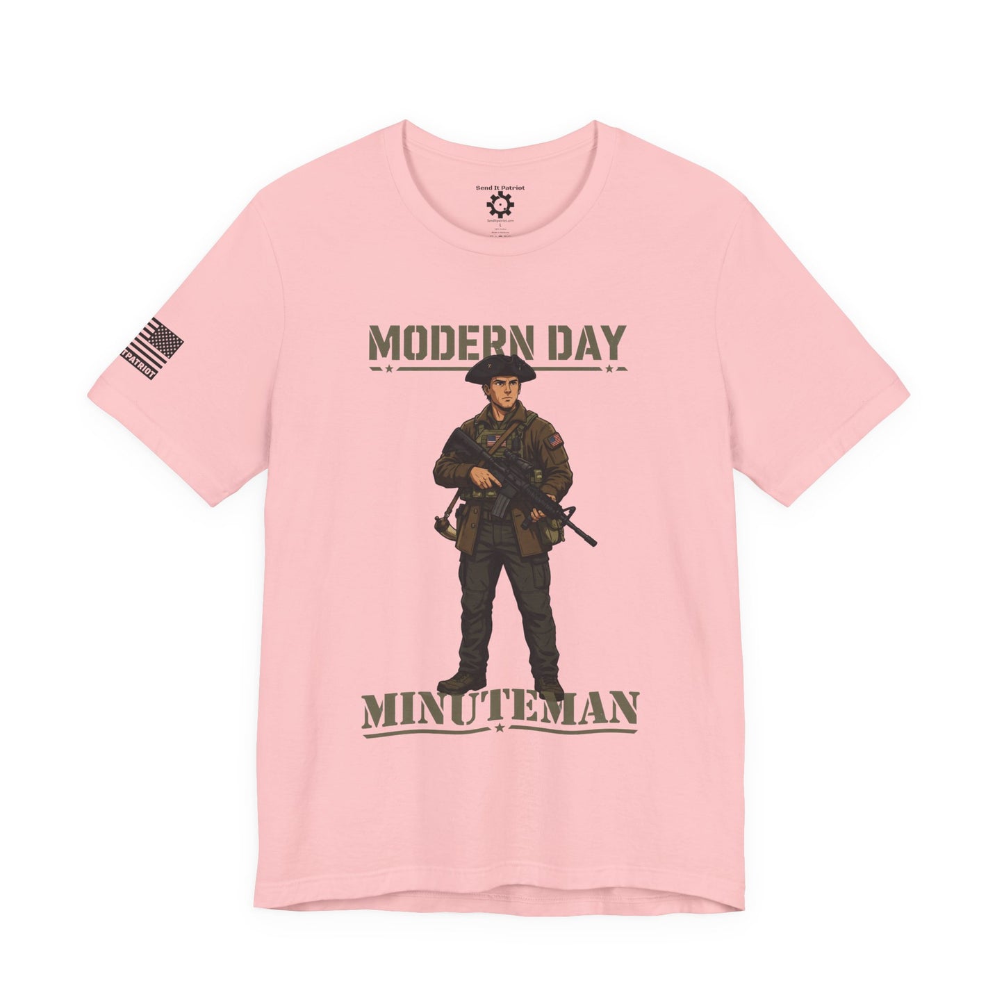 Modern Day Minuteman T-Shirt – Patriotic Tactical Soldier Graphic Tee