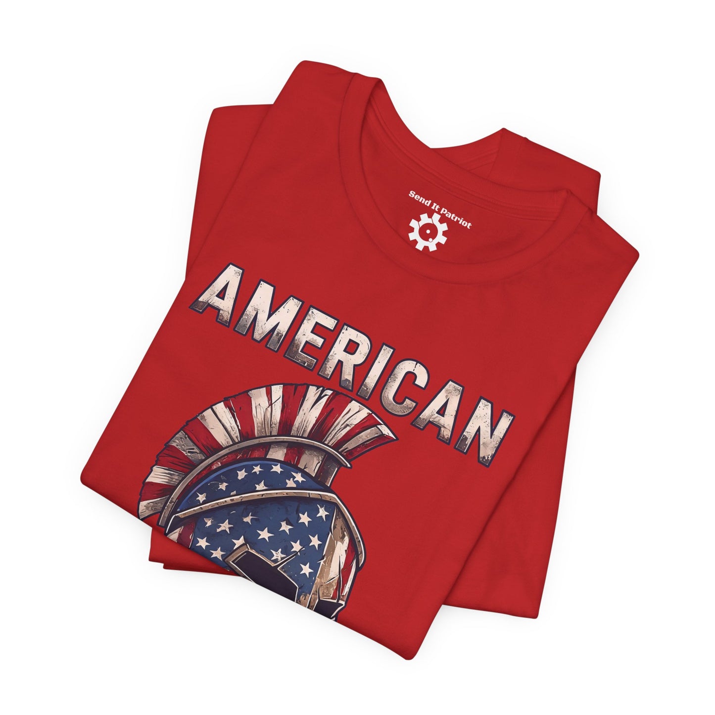 American Spartan T-Shirt — Patriotic Spartan Helmet Tee