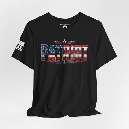Patriot American Flag T-Shirt — 'PATRIOT' Vintage Stars & Stripes Tee