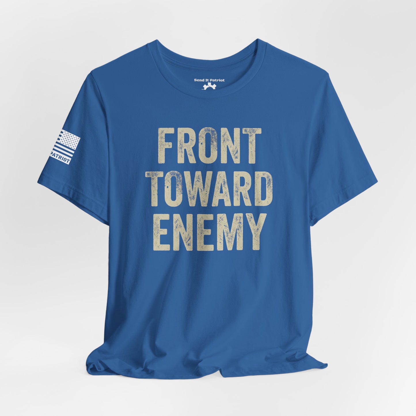 Front Toward Enemy T‑Shirt — Military-Inspired Graphic Tee