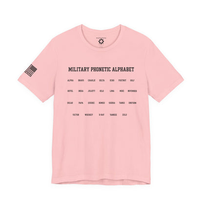 Military Phonetic Alphabet T-Shirt — Military Patriotic Tee