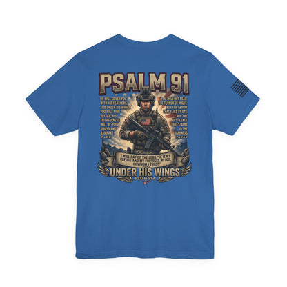 Psalm 91 Tactical Tee Ver2 — Christian Military Guardian Angel Shirt