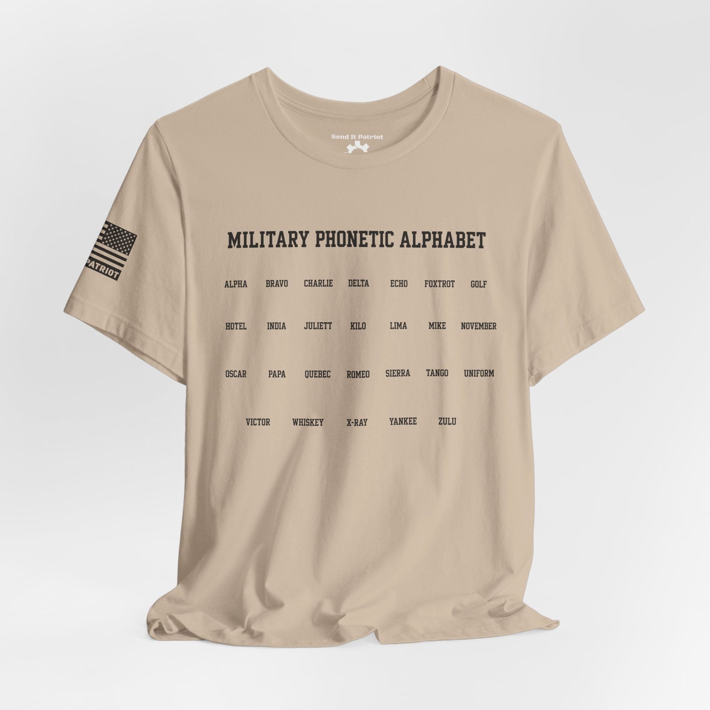 Military Phonetic Alphabet T-Shirt — Military Patriotic Tee
