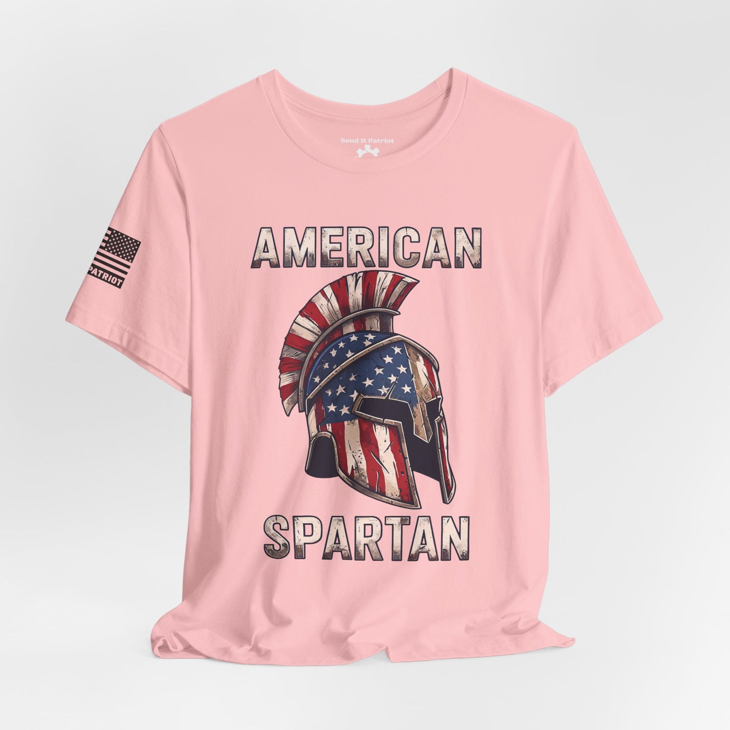 American Spartan T-Shirt — Patriotic Spartan Helmet Tee