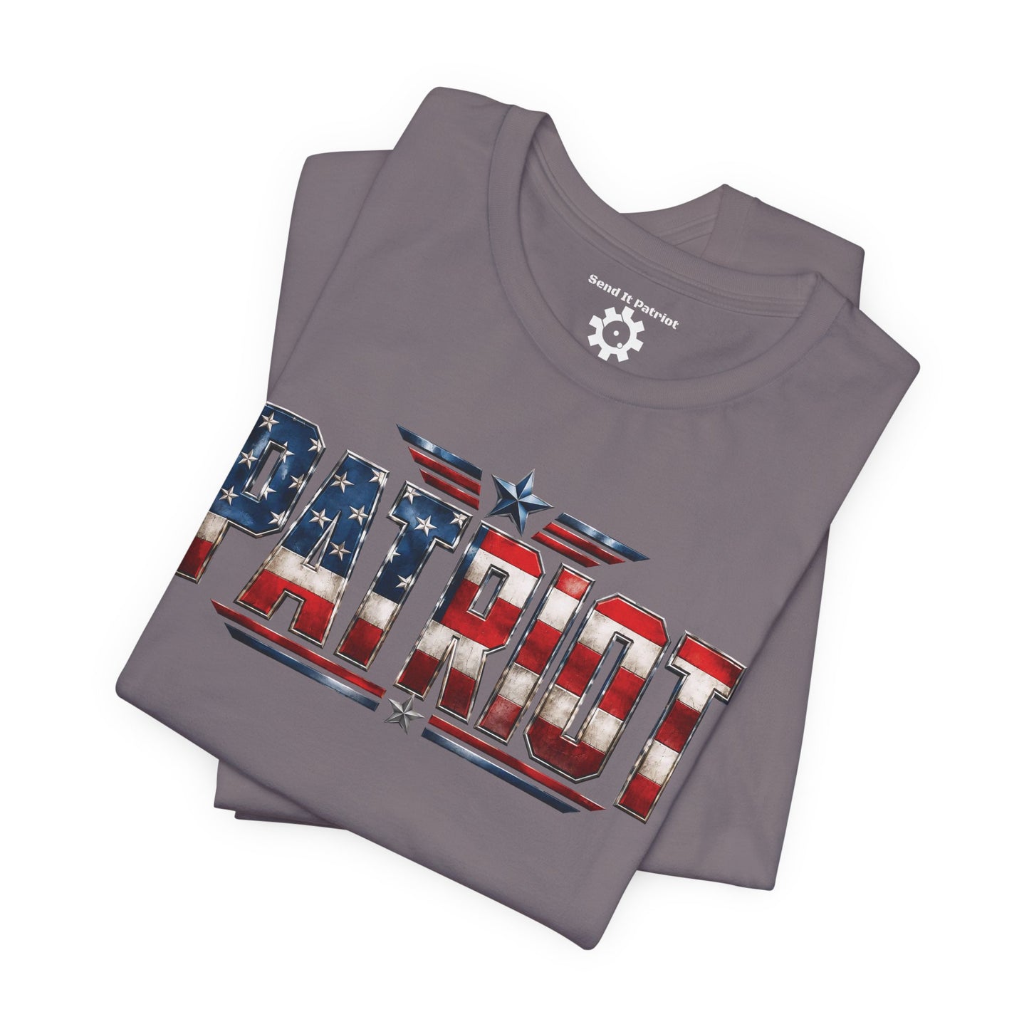 Patriot American Flag T-Shirt — 'PATRIOT' Vintage Stars & Stripes Tee