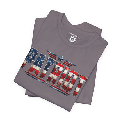 Patriot American Flag T-Shirt — 'PATRIOT' Vintage Stars & Stripes Tee