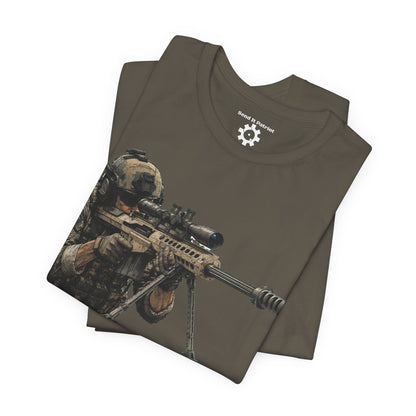 Send It Graphic Tee — Military Weapons Print T-Shirt