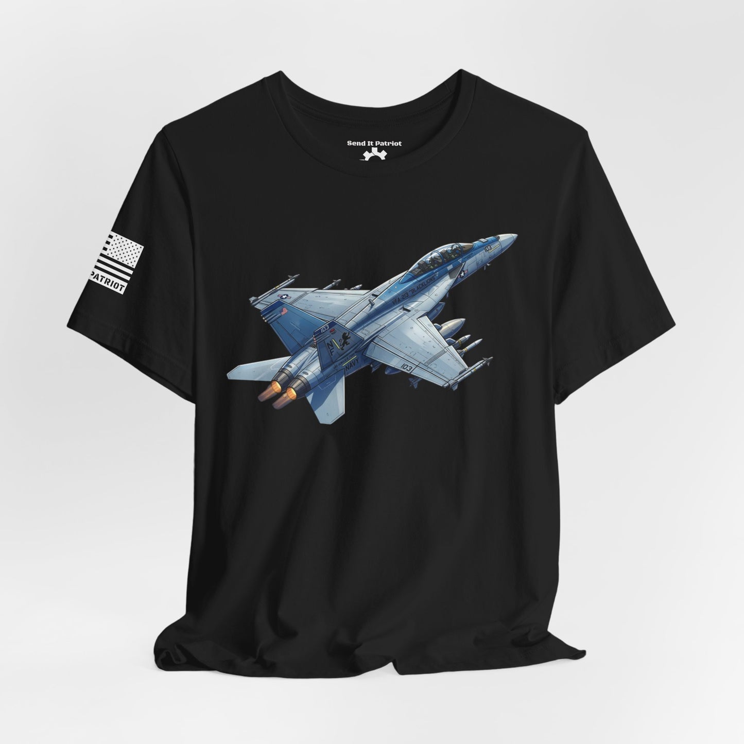 United States F/A 18 Super Hornet T-Shirt — Military Patriotic Tee