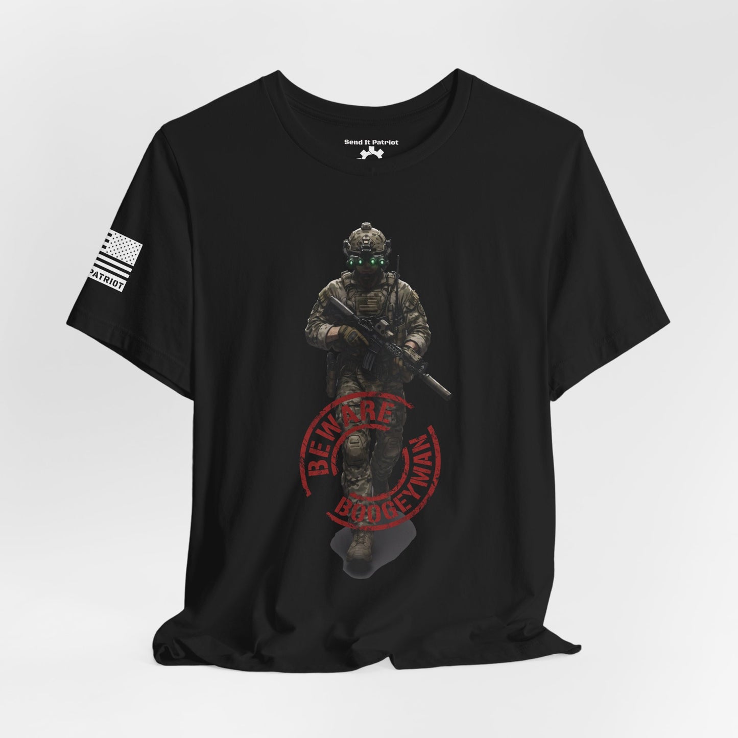 Beware Boogeyman | Boogeyman Hunter T-Shirt — Patriotic Tee
