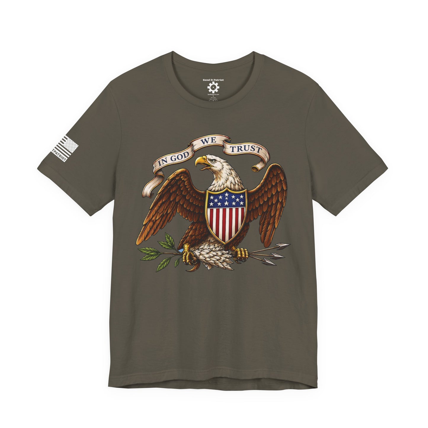 American Bald Eagle  "In God We Trust" Tee — Patriotic Shirt