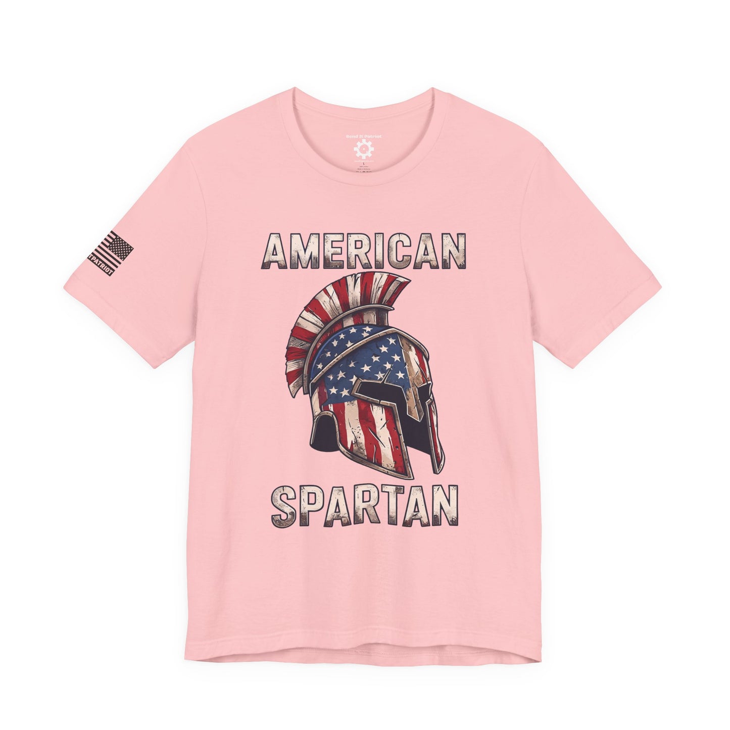 American Spartan T-Shirt — Patriotic Spartan Helmet Tee